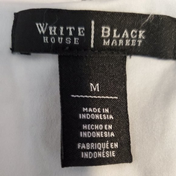 White House Black market (Black and white Pattern Top) - Picture 3 of 3